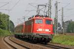 Die 110 415-7 in Wuppertal Vohwinkel am 27,05,10