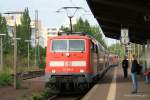 Dann kamen die Bayern 111er mit 3-M�nchen Dostos und 1 W�rzburger Fahrradwagen zwischen den N�rnberg 111er.
