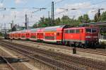 Die 111 123-6 in M�nchen Heimeranplatz am 31,07,10
