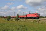 Die 112 175-5 in Jagel am 05,08,11