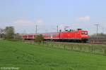 Die 112 151 bei Quarnstedt am 08,05,13 