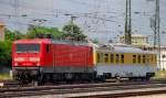 114 501-0, aufgenommen am 29.06.10, bei der Durchfahrt durch Treuchtlingen.