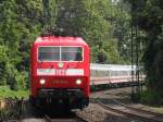 120 151-6 die ehemalige ZDF-Express-Lok im Sommer 2010 in Bonn Hbf.