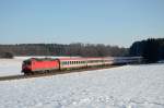 Statt der 103 245 zieht heute die 120 144 den IC 118 von Ulm nach Stuttgart durch Vorderdenkental.