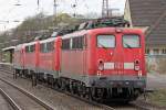 Die 139 131-7 macht den scluss des Lokzuges in Wuppertal Vohwinkel am 21,04,10