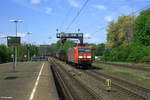 145 066-7 mit einem Mischer am 06.05.2017 bei Wuppertal-Sonnborn.
