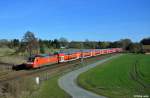 146 105-2 mit dem RE 4422 (Hannover Hbf - Emden Hbf) am 22.03.2015 bei Langwedel.