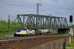 146 536-8 mit dem ME 82012 (Hamburg Hbf - Bremen Hbf) am 15.05.2015 bei Hamburg Veddel.