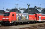 Es ist Wochenende und die 146 231-6 macht auch Werbung f�r die Triberger Wasserf�lle.