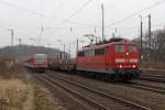 Die 151 039-5 in K�ln West am 29,02,12