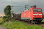 152 026-1 in Porz Wahn am 28.07.2011, wenig sp�ter wurde es  dezent  feucht von oben , inkl.