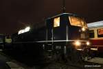 Die 181 206 mit volleingeschalteter Beleuchtung im DB Museum Koblenz L�tzel