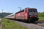 Die 181 215-5 in Winningen (Mosel) am 05,06,10