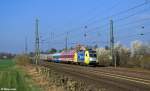 182 525-6 mit dem HKX 1802 (HH-Altona - Köln Hbf) am 05.03.2014 bei Duisburg-Rahm.