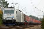 Vom Brenner kommend der Winnerzug, bespannt mit 185 662 + 139 177 von Lokomotion.