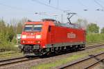 Die 185 161-7 in Ratingen Lintorf am 21,04,11