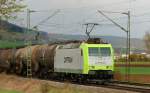 185 549-3, Captrain, aufgenommen am 21.04.12, bei Treuchtlingen.