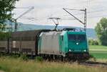 185 614-5, TX-Logistik, aufgenommen am 21.06.12, bei Treuchtlingen.
