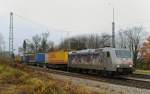 185 540-2, Kassel Huskies, aufgenommen am 12.11.12, in A�ling.