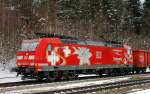 Portrait 185 142-7, Schweiz, aufgenommen am 21.02.13, in A�ling.