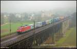 185 385-2 (DB Schenker) in Regensburg-Pr�fening am 4.12.2012.