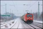185 002-3 (DB Schenker) in Bonn-Beuel am 16.1.2013.
