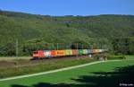 185 399-3 mit dem KT 41934 (Linz Stadthafen - Beddingen) am 03.10.2015 bei Freden(Leine).