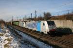 186 102+186 xxx mit KLV Richtung Rosenheim in Waldtrudering