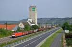 186 338-0 mit dem EZ 51887 (Mannheim Rbf - Nürnberg Rbf) am 02.08.2014 bei Karlstadt(Main).