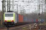 Die 186 149 von Captrain in Gremberg am 07,04,10