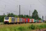 ES 64 F4-202, aufgenommen am 10.06.10, bei der Durchfahrt durch Gersthofen.