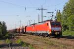 Die 189 034-2 und 189 036-7 mit dem 5000t Erzbomber in Ratingen Lintorf am 03,05,11