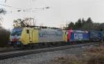 ES 64 F4-002, Rail Traction Company + 482 045-2, aufgenommen am 16.01.14, in A�ling.