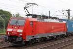 Die 189 005-2 f�hrt durch Hamburg Harburg, am 28,08,09