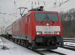 189 025-0 bei der Einfahrt in den Gbf.