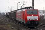 Die 189 071-4  in Ratingen Tiefenbroich am 19,02,10      