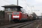 Die 189 054-0  in Ratingen Tiefenbroich am 19,02,10    