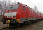 189 032-6 mit nachger�steter Mittelpufferkupplung in Gremberg am 14.03.2010 