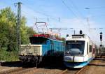 Neben der Bayerischen Oberlandbahn konnte die Lz fahrende 194 178 in Mittersendling abgelichtet werden.