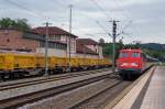 DB: IC Z�rich-Stuttgart mit der 115 383-2 bei der Einfahrt Rottweil am 18.