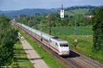 401 076-5 mit dem ICE 371 von Berlin nach Interlaken Ost am 06.07.2013 bei Denzlingen.