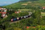 Aus den Weinbergen bei Schallstadt hat man diesen Blick auf die Rheintalbahn.
