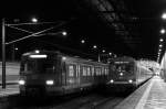 Der 420 844 wartet auf Abfahrt als S9 aus dem Wiesbadener Hbf´s.