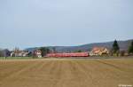 612 010-8 und 612 162-7 mit dem RE 3609 von Hannover nach Halle(Saale) am 21.04.2013 bei Othfresen.