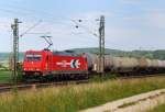 185 605-3, HGK, aufgenommen am 20.06.12, bei Treuchtlingen.