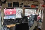 F�hrerstand 1 der DE668, aufgenommen beim Bahnhofsfest in Wesseling am 13.07.2013