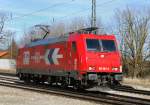 Nur selten verirrt sich eine HGK-Lok auf die Strecke M�nchen-Rosenheim.