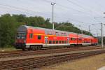 Die RB 14 nach Senftenberg in Calau (Niederl) am 17,08,11