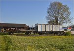 Neu in der Obhut der IG Schiene Schweiz. Einstiger Kühlwagen der Sais AG, P 23 85 849 1801-1, hier mit dem noch einige Jährchen älteren M4. Frauenfeld, April 2016.