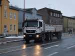 MAN H�ngerzug und Kipper in Bergen.
